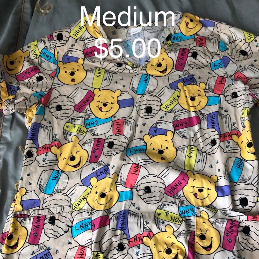 Disney Pooh Scrub top